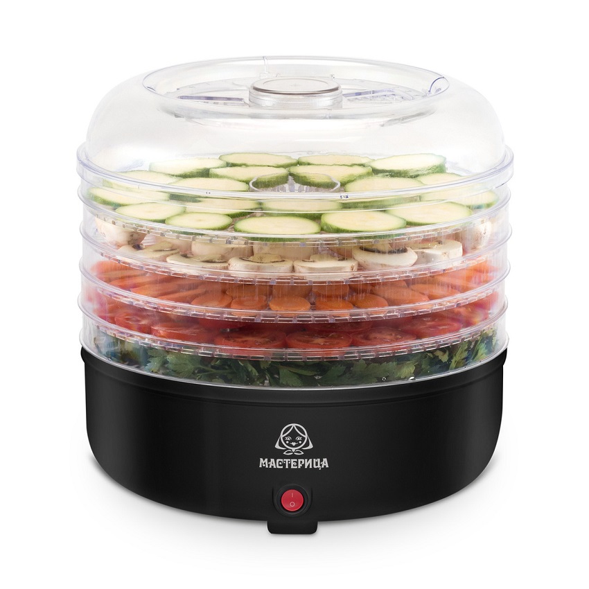 Сушилка для овощей и фруктов Мастерица СШ-0305 Black
Сушилка для овощей и фруктов Мастерица СШ-0305 Black