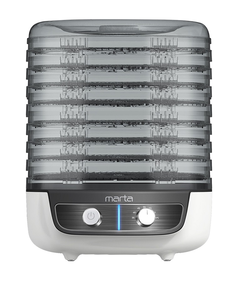 Сушилка для овощей и фруктов MARTA MFD-8083PS темный обсидиан
Сушилка для овощей и фруктов MARTA MFD-8083PS темный обсидиан