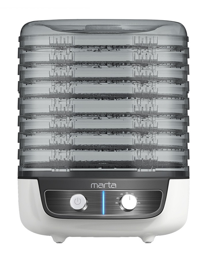 Сушилка для овощей и фруктов MARTA MFD-8018PS темный обсидиан
Сушилка для овощей и фруктов MARTA MFD-8018PS темный обсидиан