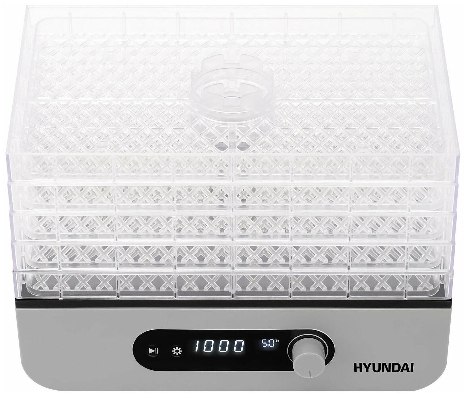 Сушилка для фруктов и овощей Hyundai HYDF-5033 5под. 400Вт серый
Сушилка для фруктов и овощей Hyundai HYDF-5033 5под. 400Вт серый