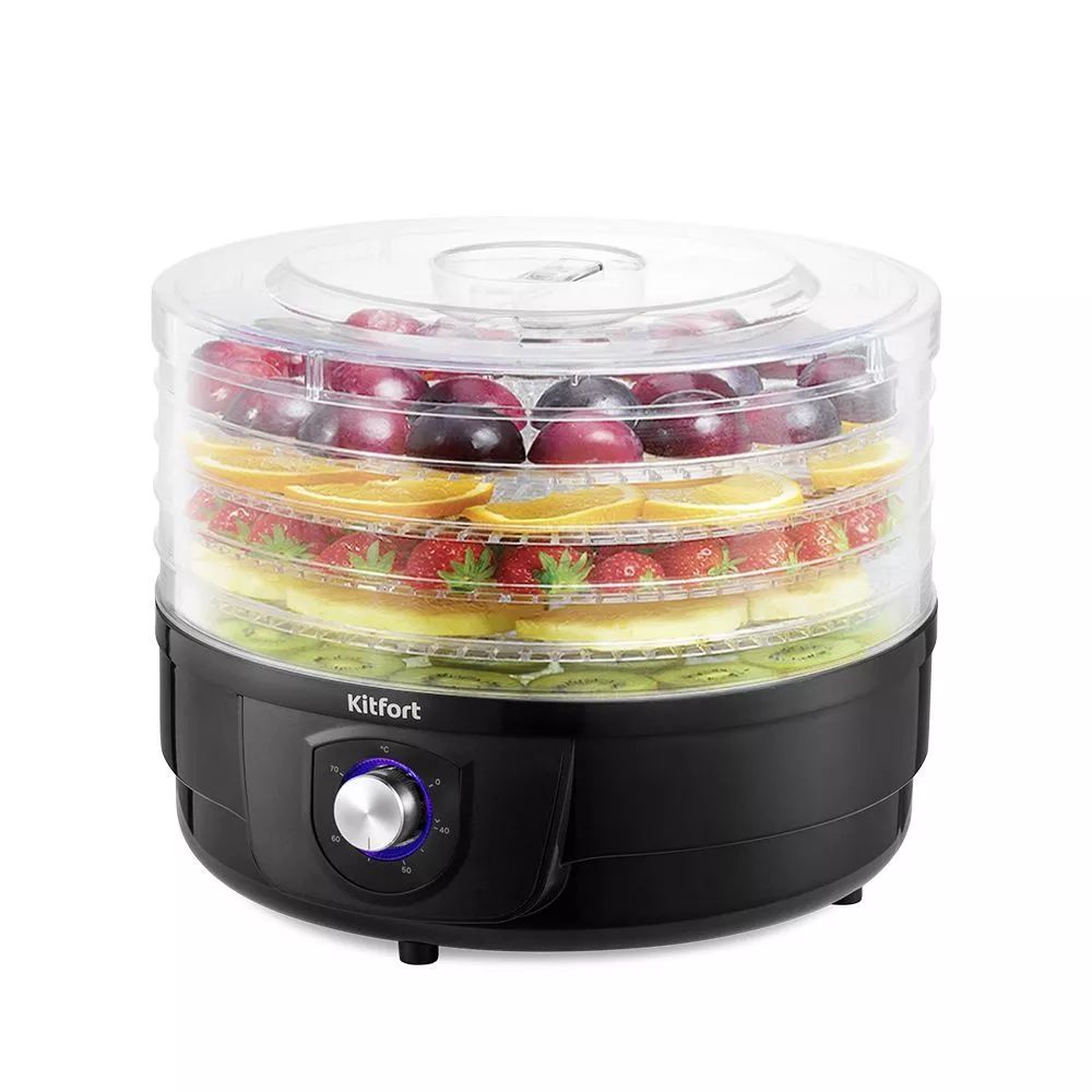 Сушка для фруктов и овощей Kitfort КТ-1928 5под. 250Вт черный
Сушка для фруктов и овощей Kitfort КТ-1928 5под. 250Вт черный