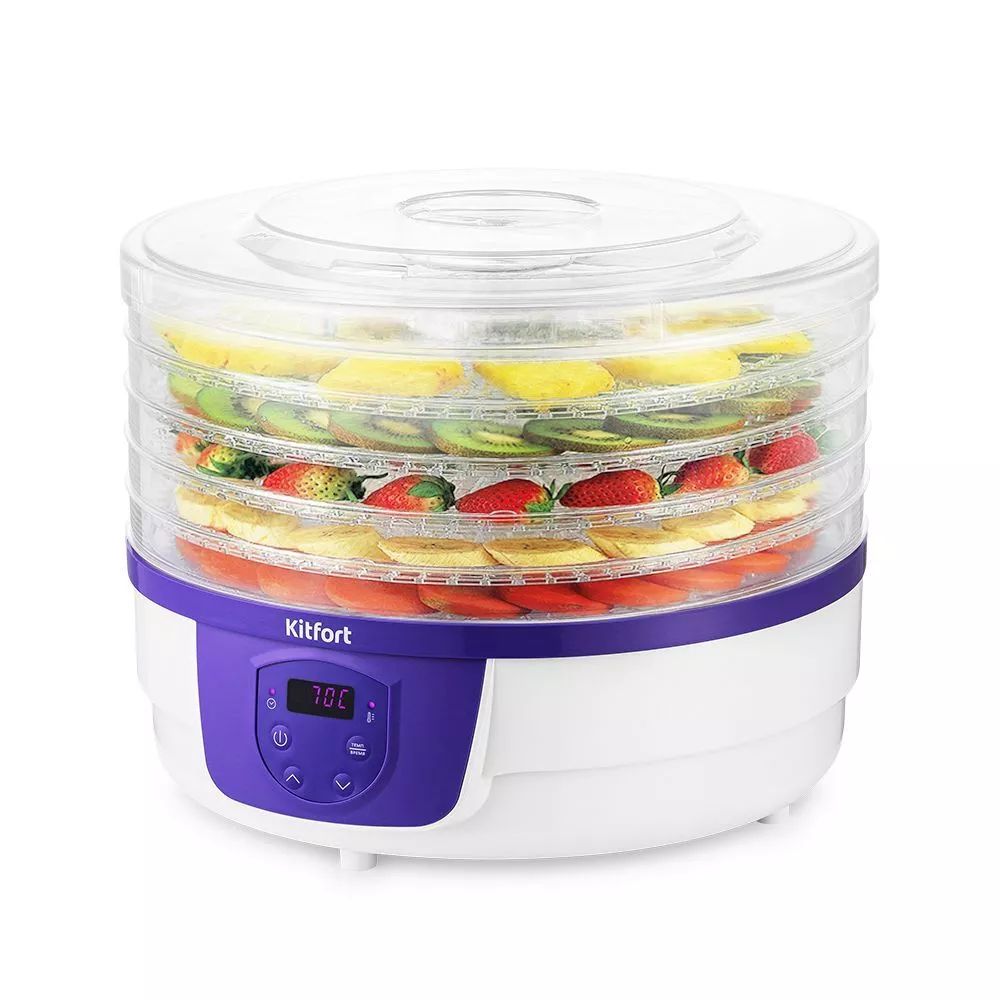 Сушка для фруктов и овощей Kitfort КТ-1929 5под. 250Вт белый
Сушка для фруктов и овощей Kitfort КТ-1929 5под. 250Вт белый