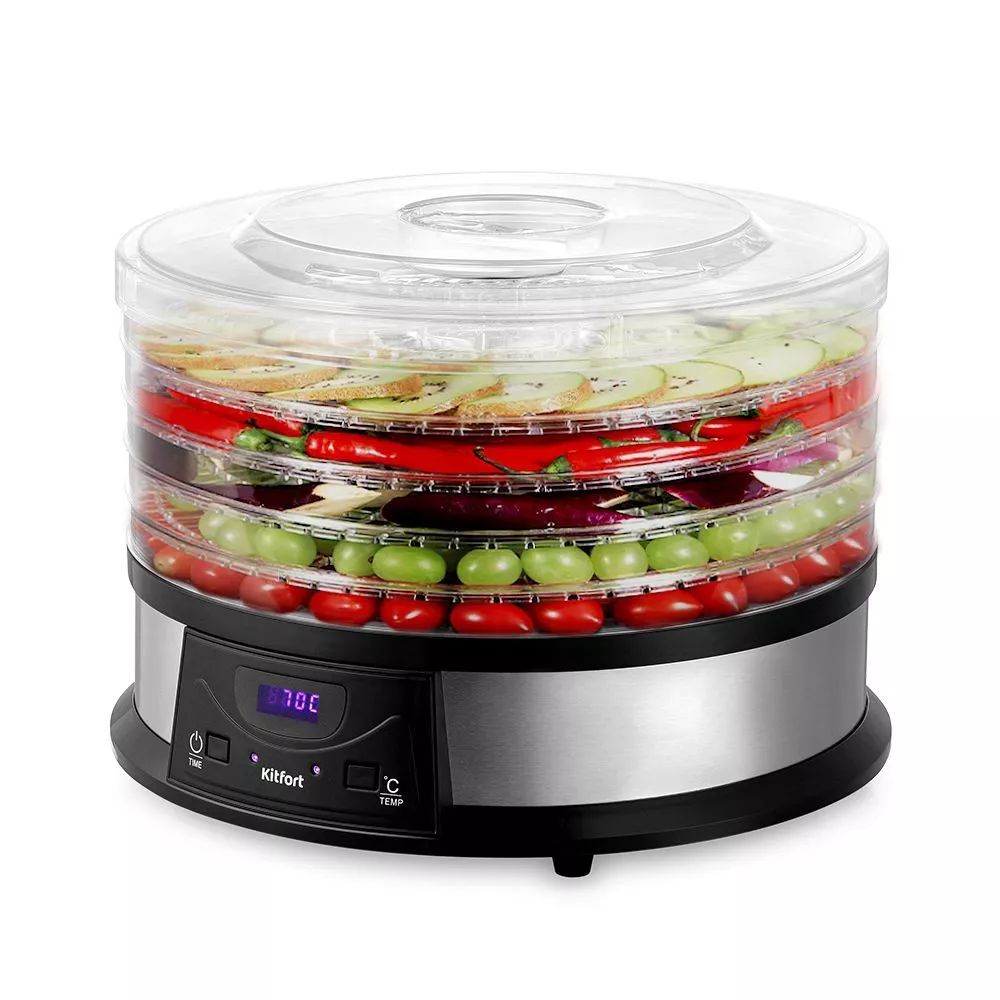 Сушка для фруктов и овощей Kitfort КТ-1931 5под. 250Вт серебристый
Сушка для фруктов и овощей Kitfort КТ-1931 5под. 250Вт серебристый
