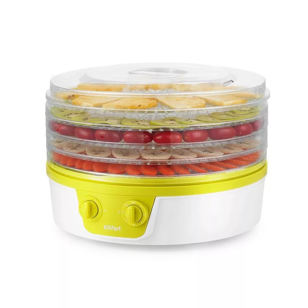 Сушка для фруктов и овощей Kitfort КТ-1935-2 5под. 245Вт белый
Сушка для фруктов и овощей Kitfort КТ-1935-2 5под. 245Вт белый