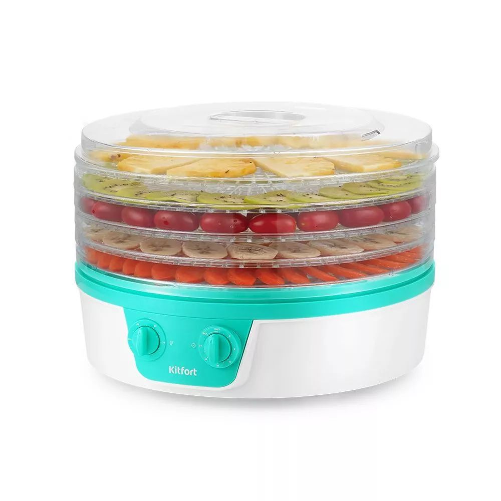 Сушка для фруктов и овощей Kitfort КТ-1935-3 5под. 245Вт белый
Сушка для фруктов и овощей Kitfort КТ-1935-3 5под. 245Вт белый