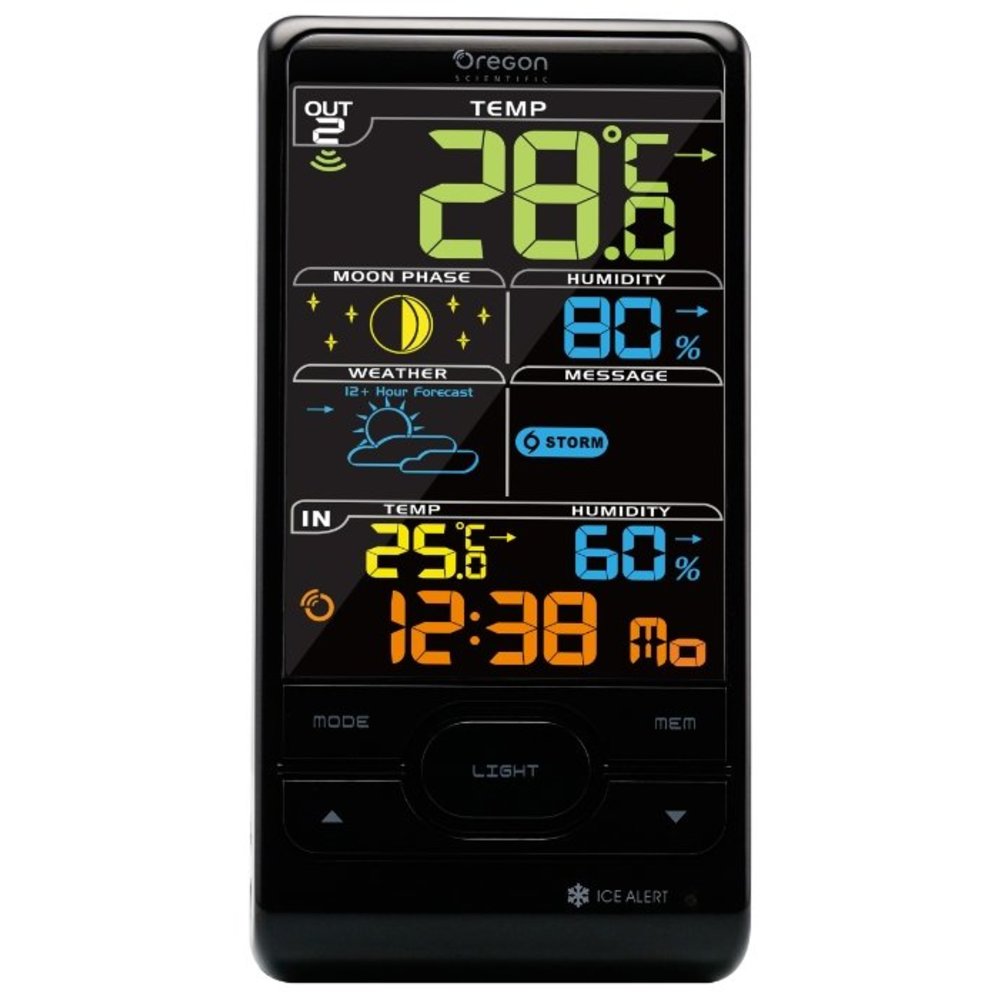 Метеостанция Oregon Scientific BAR208S, черный
Метеостанция Oregon Scientific BAR208S, черный
