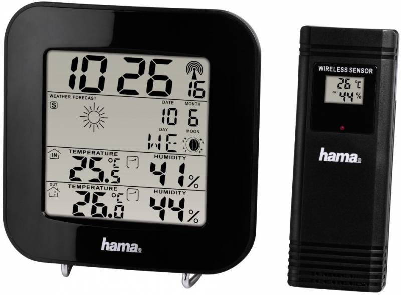 Погодная станция Hama EWS-200 черный
Погодная станция Hama EWS-200 черный