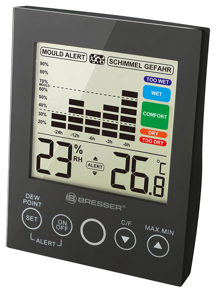Гигрометр Bresser Mould Alert, черный
Гигрометр Bresser Mould Alert, черный