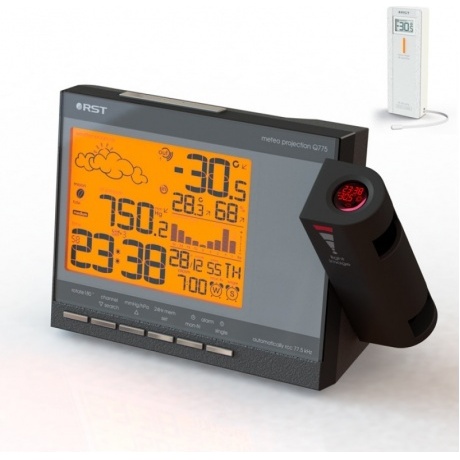 Метеостанция RST с дистанционным терморадиодатчиком 32775 и проэктором
Метеостанция RST с дистанционным терморадиодатчиком 32775 и проэктором