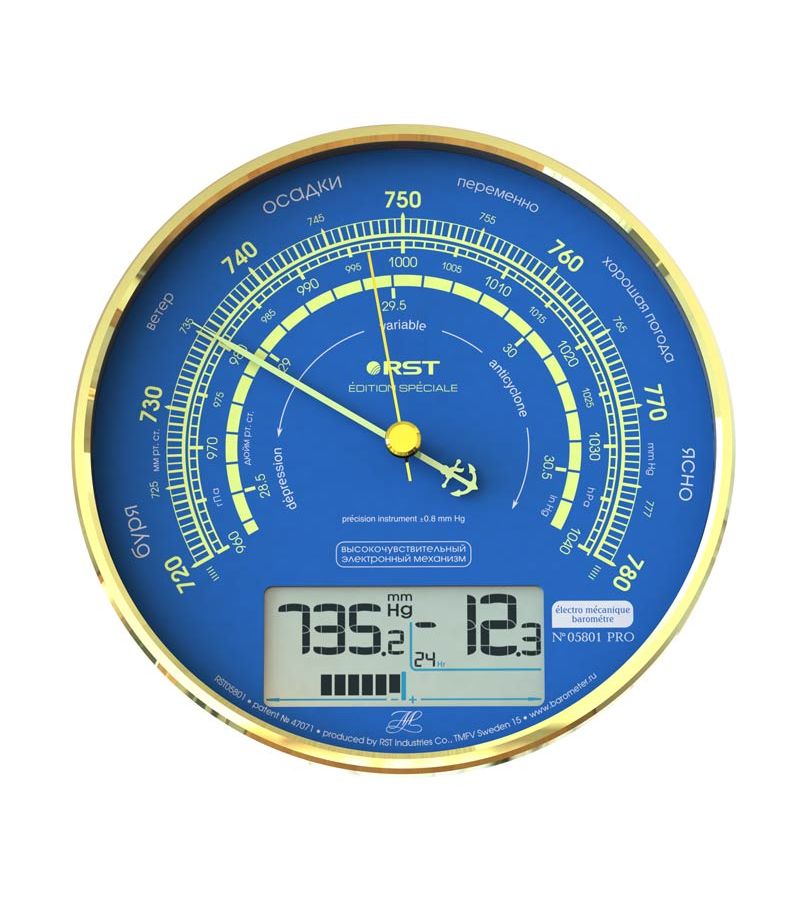 Барометр электронно - механический RST 05801
Барометр электронно - механический RST 05801
