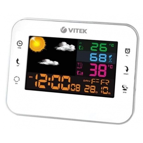 Метеостанция Vitek VT-6412 White/Silver
Метеостанция Vitek VT-6412 White/Silver