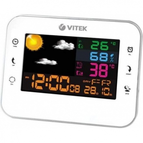 Метеостанция Vitek VT-6412 White/Silver
Метеостанция Vitek VT-6412 White/Silver