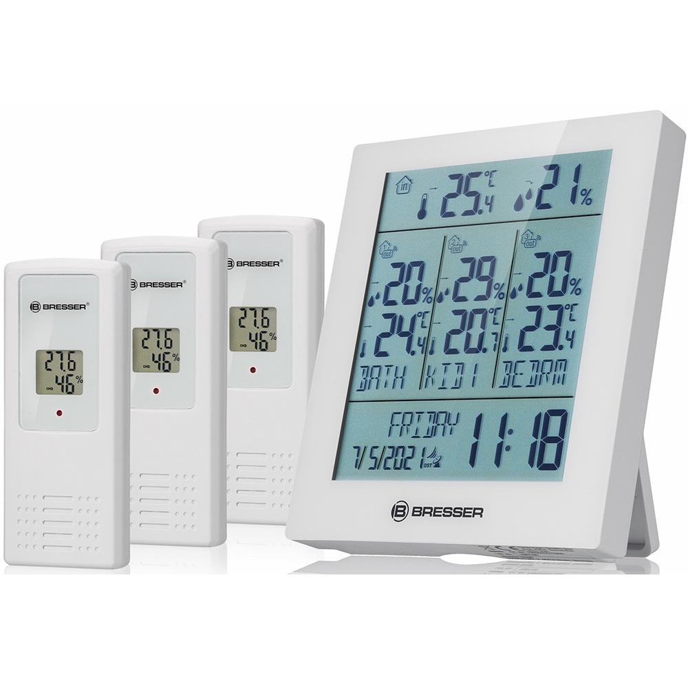 Метеостанция Bresser Temeo Hygro Quadro Prestige с тремя датчиками, белая
Метеостанция Bresser Temeo Hygro Quadro Prestige с тремя датчиками, белая