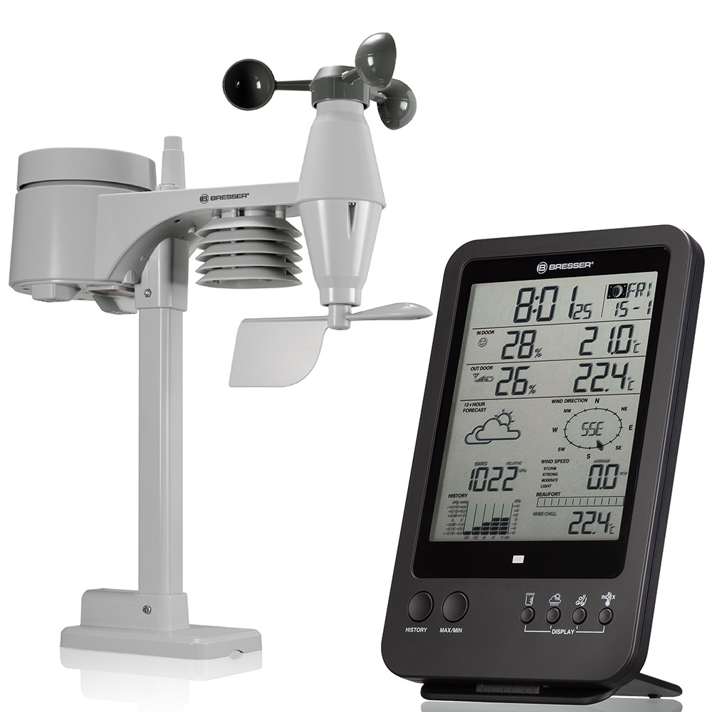 Метеостанция Bresser «5 в 1», черная
Метеостанция Bresser «5 в 1», черная
