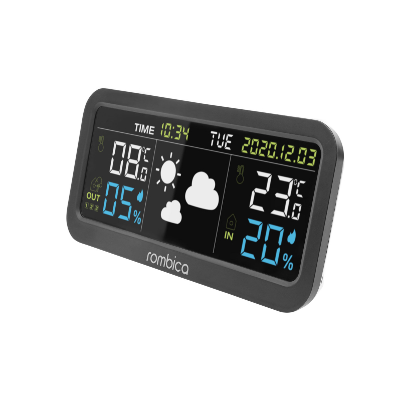Метеостанция Rombica BoxCast 1 WTS, с внешним датчиком
Метеостанция Rombica BoxCast 1 WTS, с внешним датчиком