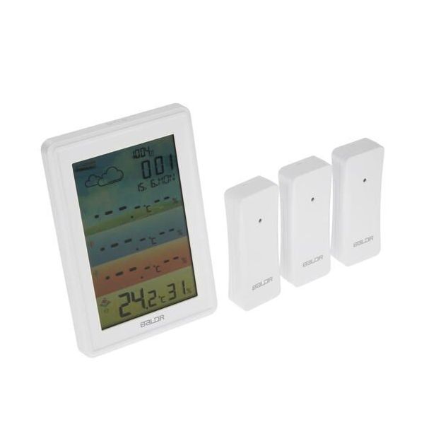 Метеостанция BALDR B0360WST4H4PR_WHITE беспроводная с тремя внешними датчиками, белый
Метеостанция BALDR B0360WST4H4PR_WHITE беспроводная с тремя внешними датчиками, белый