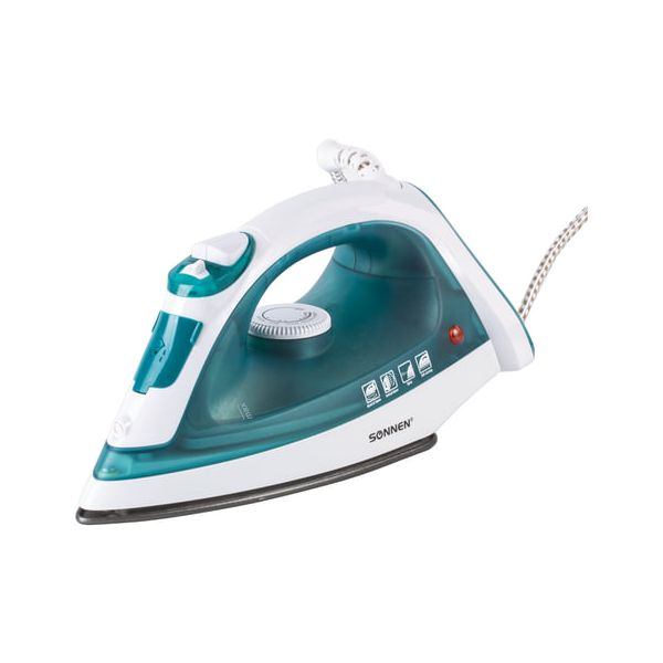 Утюг SONNEN SI-227, 2000Вт, антипригарное покрытие, бирюзовый/белый, 453505
Утюг SONNEN SI-227, 2000Вт, антипригарное покрытие, бирюзовый/белый, 453505
