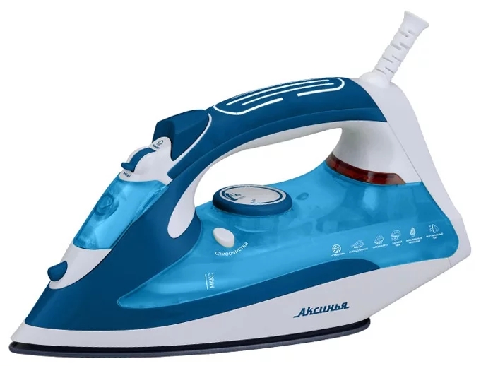 Утюг Аксинья КС-3000 White/Blue, Голубой
Утюг Аксинья КС-3000 White/Blue, Голубой
