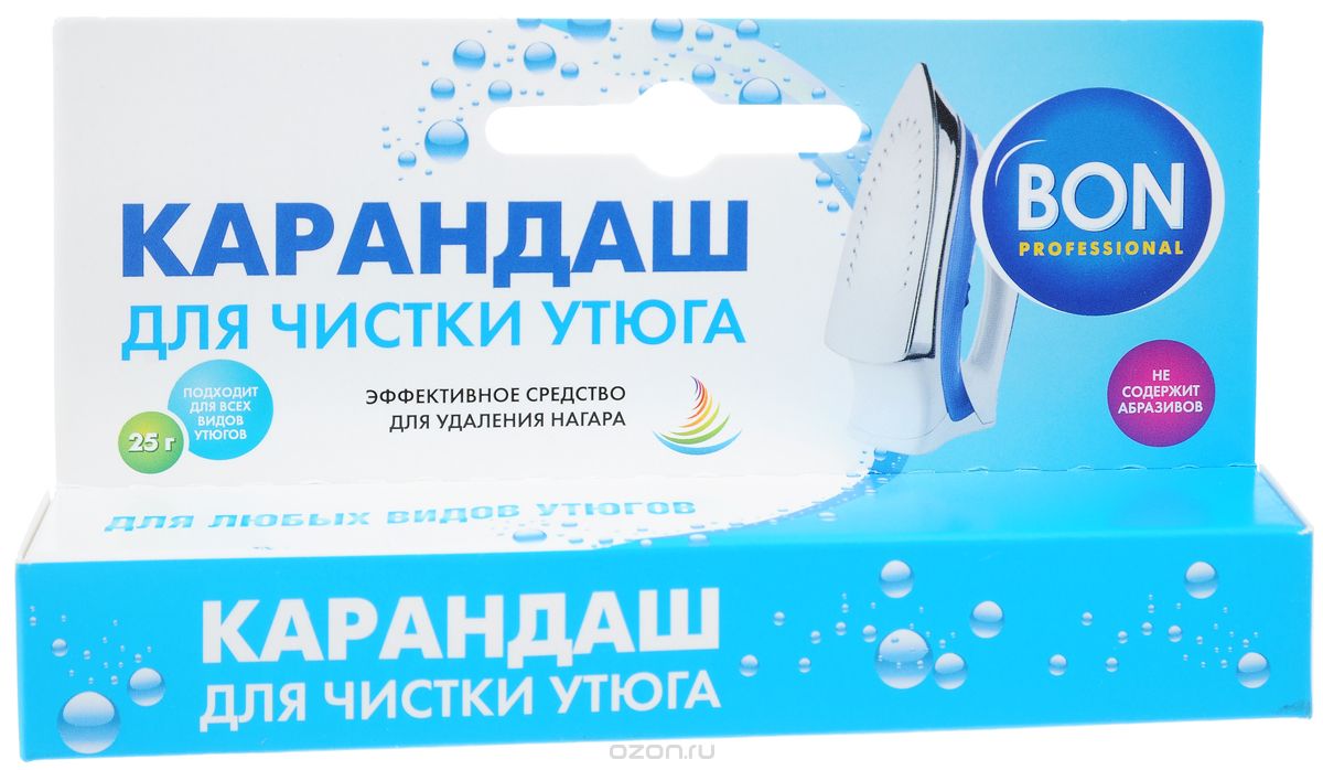 Карандаш для чистки утюга Bon BN-611
Карандаш для чистки утюга Bon BN-611