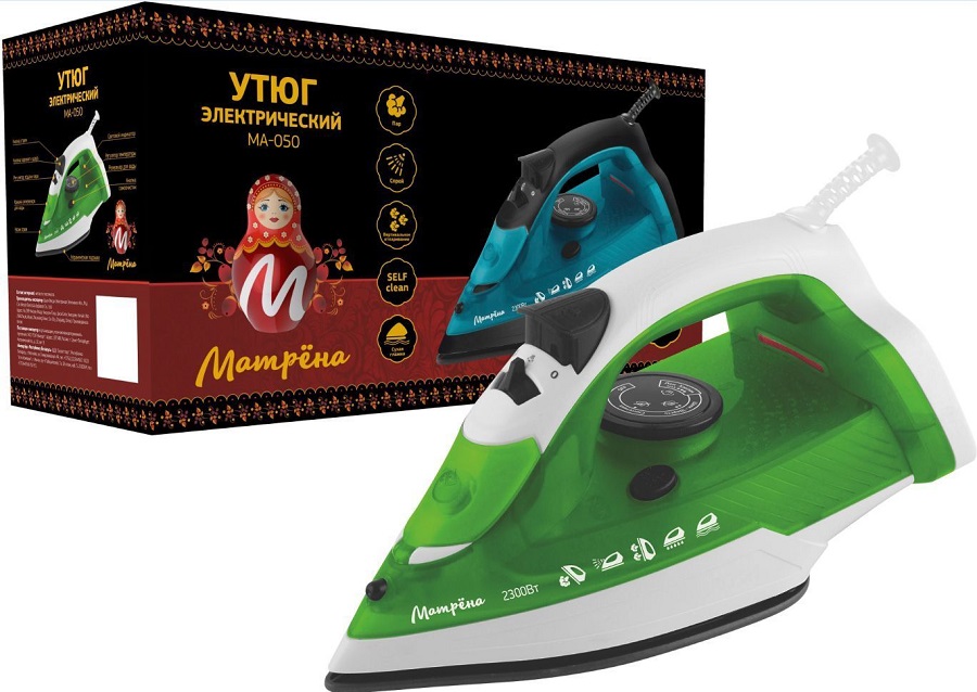 Утюг Матрёна МА-050 зеленый
Утюг Матрёна МА-050 зеленый