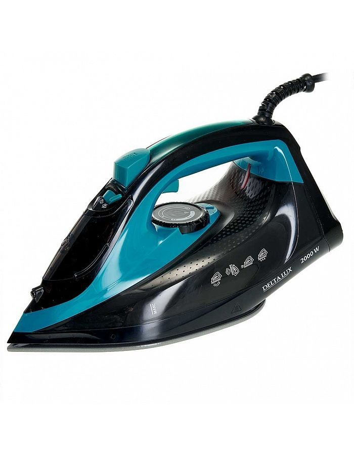 Утюг Delta Lux DE-3000 Black-Turquoise, Бирюзовый
Утюг Delta Lux DE-3000 Black-Turquoise, Бирюзовый