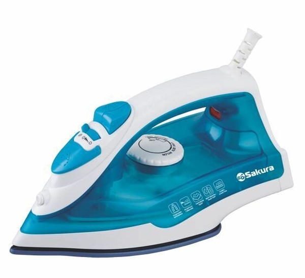Утюг Sakura SA-3062CG, Бирюзовый 
Утюг Sakura SA-3062CG, Бирюзовый