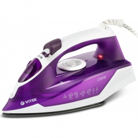 Утюг Vitek VT-8308 2200Вт фиолетовый/белый
Утюг Vitek VT-8308 2200Вт фиолетовый/белый