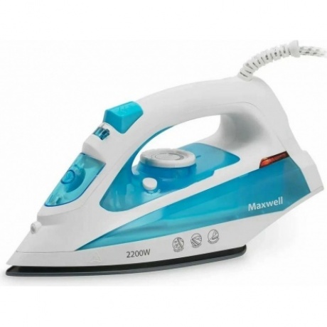 Утюг Maxwell MW-3055B 2200Вт белый/голубой
Утюг Maxwell MW-3055B 2200Вт белый/голубой