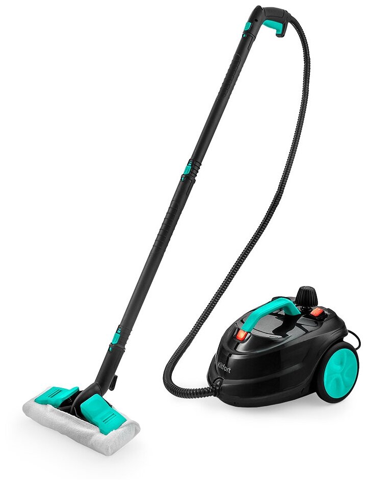 Пароочиститель Kitfort КТ-9104-3 черно-бирюзовый
Пароочиститель Kitfort КТ-9104-3 черно-бирюзовый