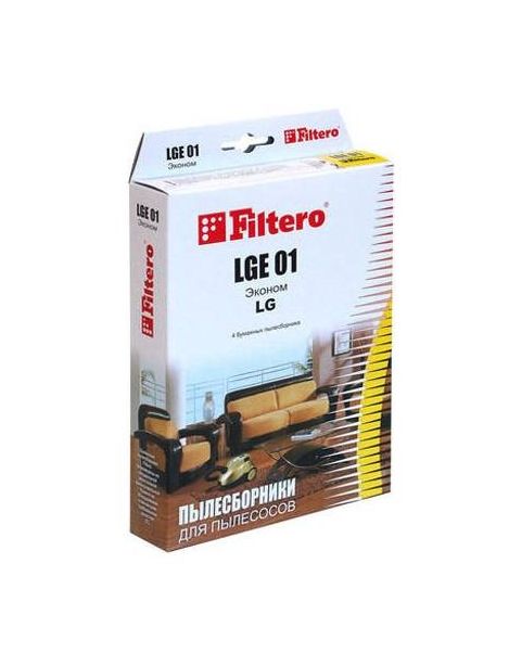 Пылесборники Filtero LGE 01 Эконом бумажные (4пылесбор.)
Пылесборники Filtero LGE 01 Эконом бумажные (4пылесбор.)