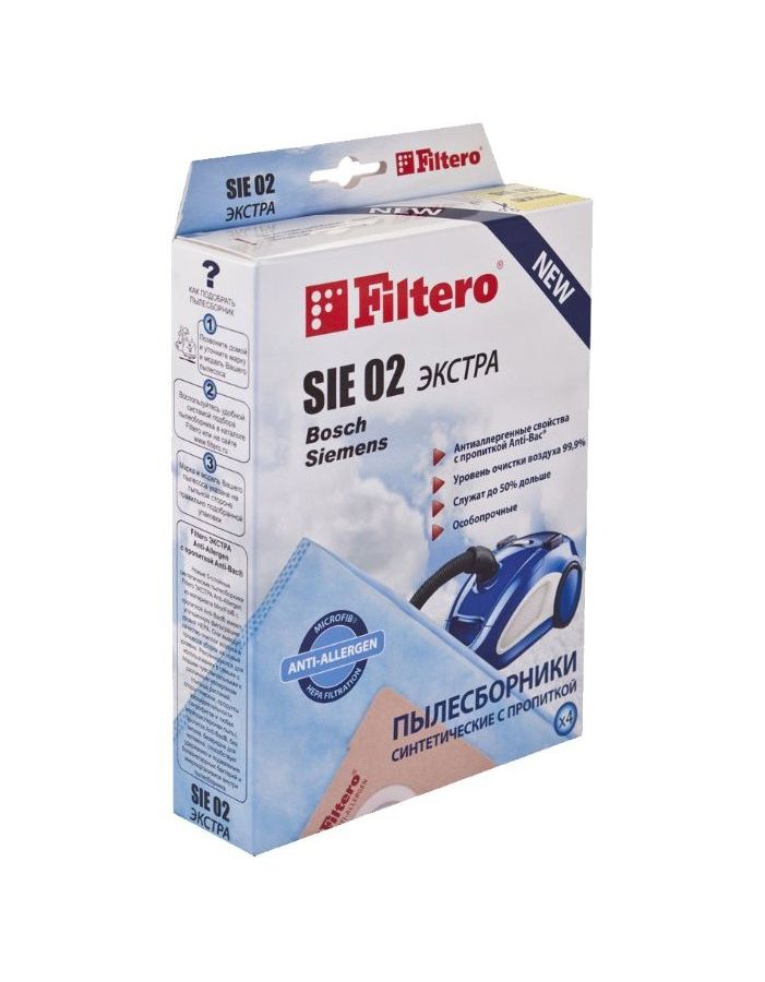 Пылесборники Filtero SAM 02 Экстра пятислойные (4пылесбор.)
Пылесборники Filtero SAM 02 Экстра пятислойные (4пылесбор.)