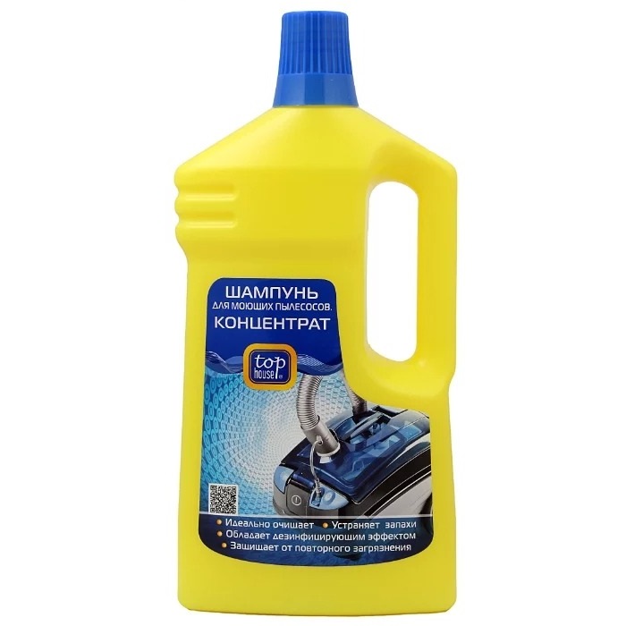 Шампунь для моющих пылесосов Top House 1л 391602
Шампунь для моющих пылесосов Top House 1л 391602
