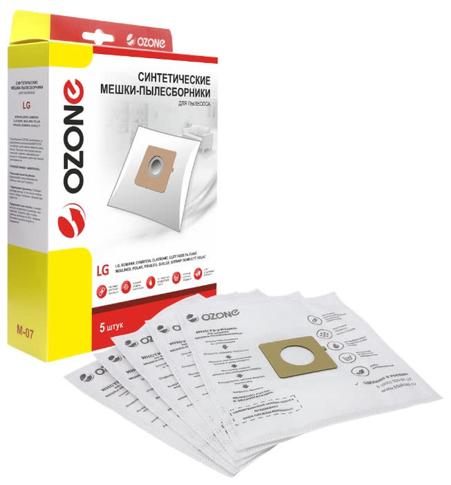 Пылесборники Ozone M-07 (5пылесбор.)
Пылесборники Ozone M-07 (5пылесбор.)