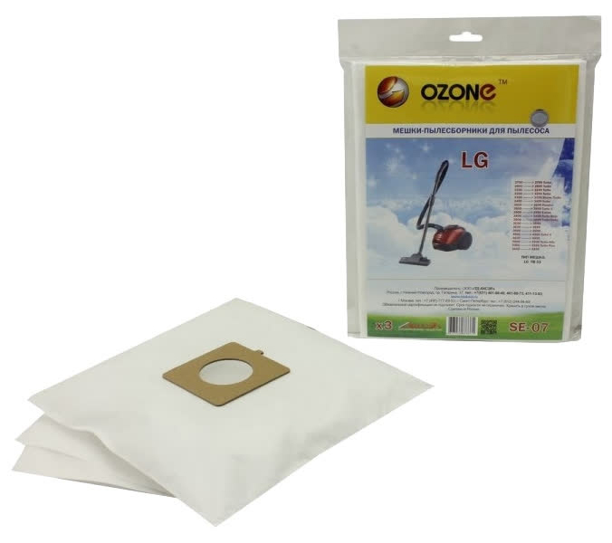 Пылесборники Ozone SE-07 (3пылесбор.)
Пылесборники Ozone SE-07 (3пылесбор.)