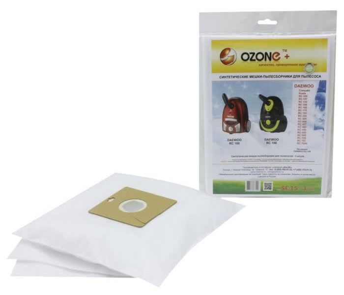 Пылесборники Ozone SE-15 (3пылесбор.)
Пылесборники Ozone SE-15 (3пылесбор.)