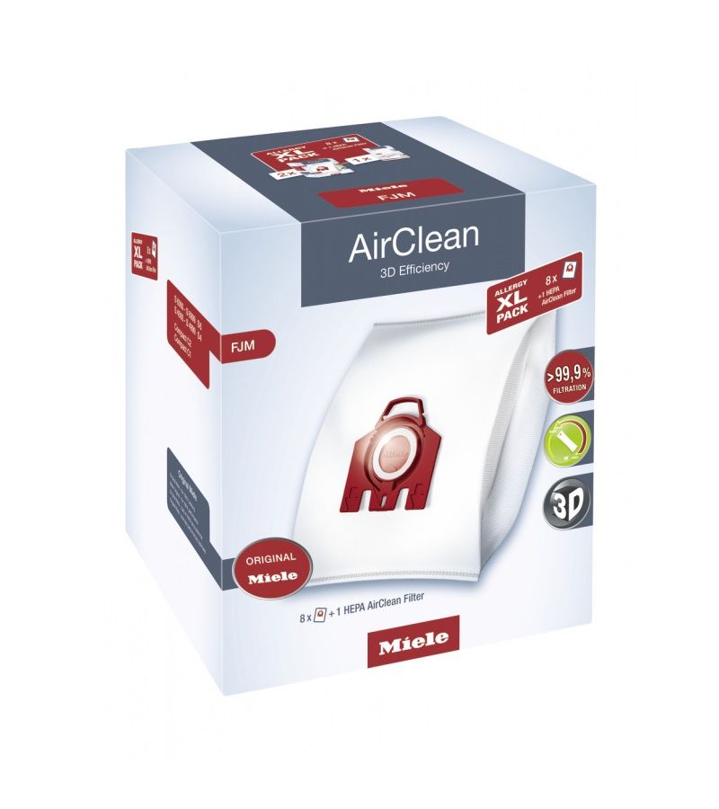 Комплект пылесборников Miele Allergy XL Pack 2 HyClean FJM + фильтр HA50
Комплект пылесборников Miele Allergy XL Pack 2 HyClean FJM + фильтр HA50