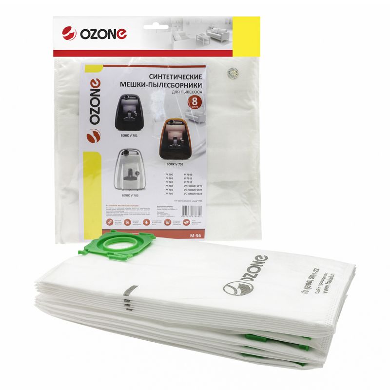 Пылесборники Ozone M-56 (8пылесбор.)
Пылесборники Ozone M-56 (8пылесбор.)