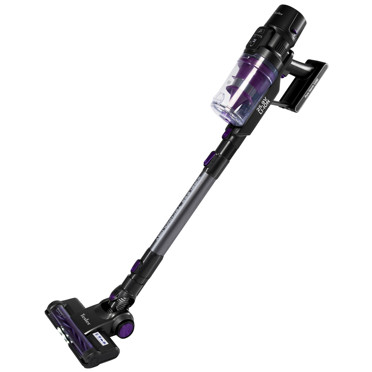 Пылесос вертикальный Tesler Pure Storm 3300, Черный
Пылесос вертикальный Tesler Pure Storm 3300, Черный