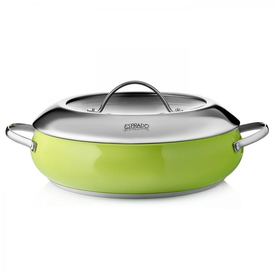 Сотейник Esprado Ritade 28см, 4,5л, зеленый, нерж. сталь
Сотейник Esprado Ritade 28см, 4,5л, зеленый, нерж. сталь