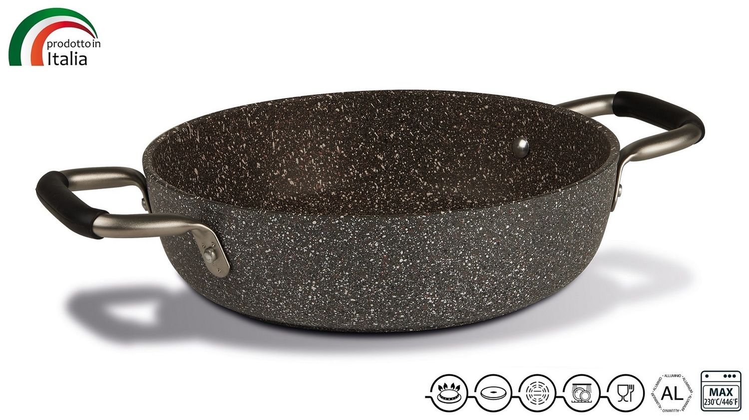 Сотейник с 2 ручками Gran Gourmet 24 см TVS BJ574243720002
Сотейник с 2 ручками Gran Gourmet 24 см TVS BJ574243720002