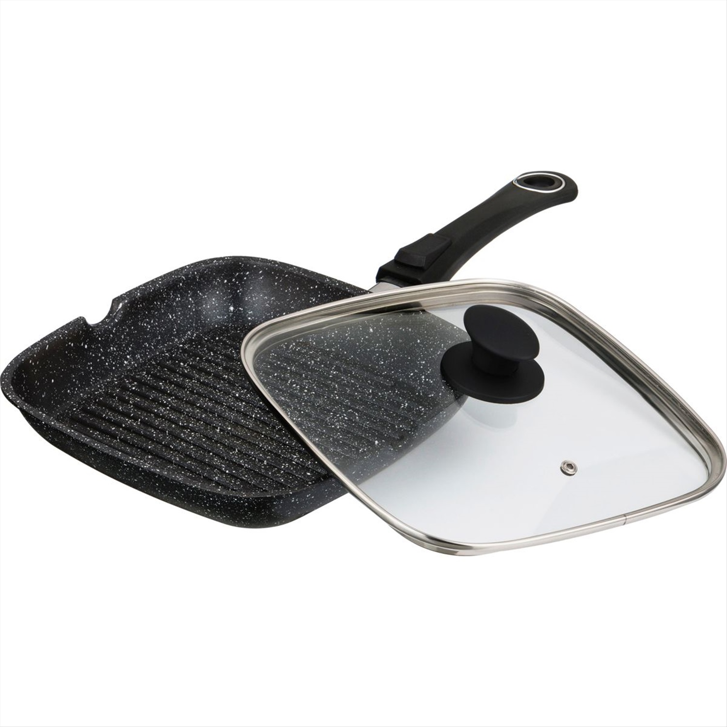 Сковорода-гриль с крышкой и съемной ручкой Agness 932-021 28x28 см
Сковорода-гриль с крышкой и съемной ручкой Agness 932-021 28x28 см