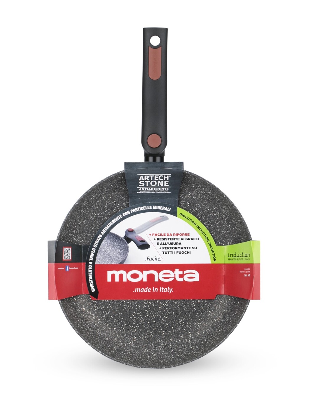 Сковорода со складной ручкой FACILE 28см индукция, M6150128
Сковорода со складной ручкой FACILE 28см индукция, M6150128