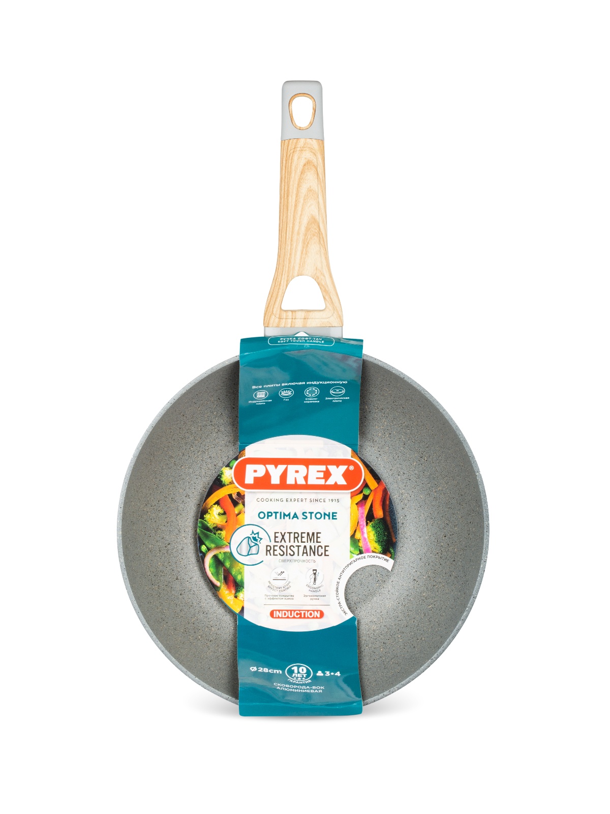 Сковорода-вок OPTIMA STONE 28см индукция PYREX OX28BW4/E006
Сковорода-вок OPTIMA STONE 28см индукция PYREX OX28BW4/E006