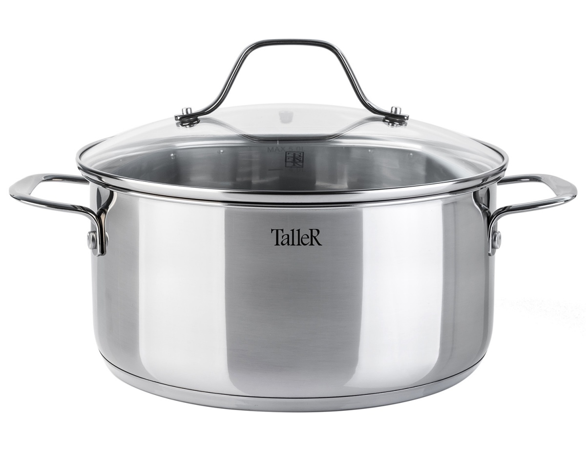 Кастрюля TalleR TR-1084 нержавеющая сталь 5л
Кастрюля TalleR TR-1084 нержавеющая сталь 5л