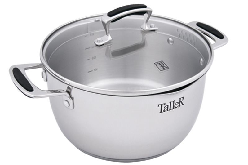 Кастрюля TalleR TR-1075 нержавеющая сталь 5л
Кастрюля TalleR TR-1075 нержавеющая сталь 5л