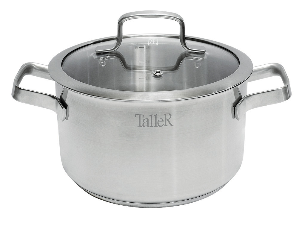 Кастрюля TalleR TR-7233 нержавеющая сталь 2,8л
Кастрюля TalleR TR-7233 нержавеющая сталь 2,8л