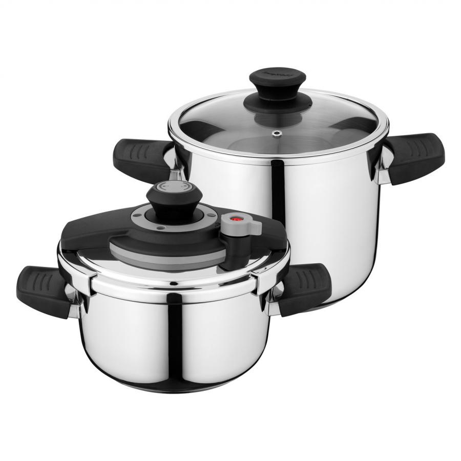 Набор скороварок Berghoff VITA 4л, 7л
Набор скороварок Berghoff VITA 4л, 7л