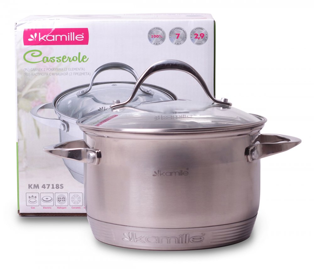 Кастрюля Kamille КМ4718S 2,9л 
Кастрюля Kamille КМ4718S 2,9л