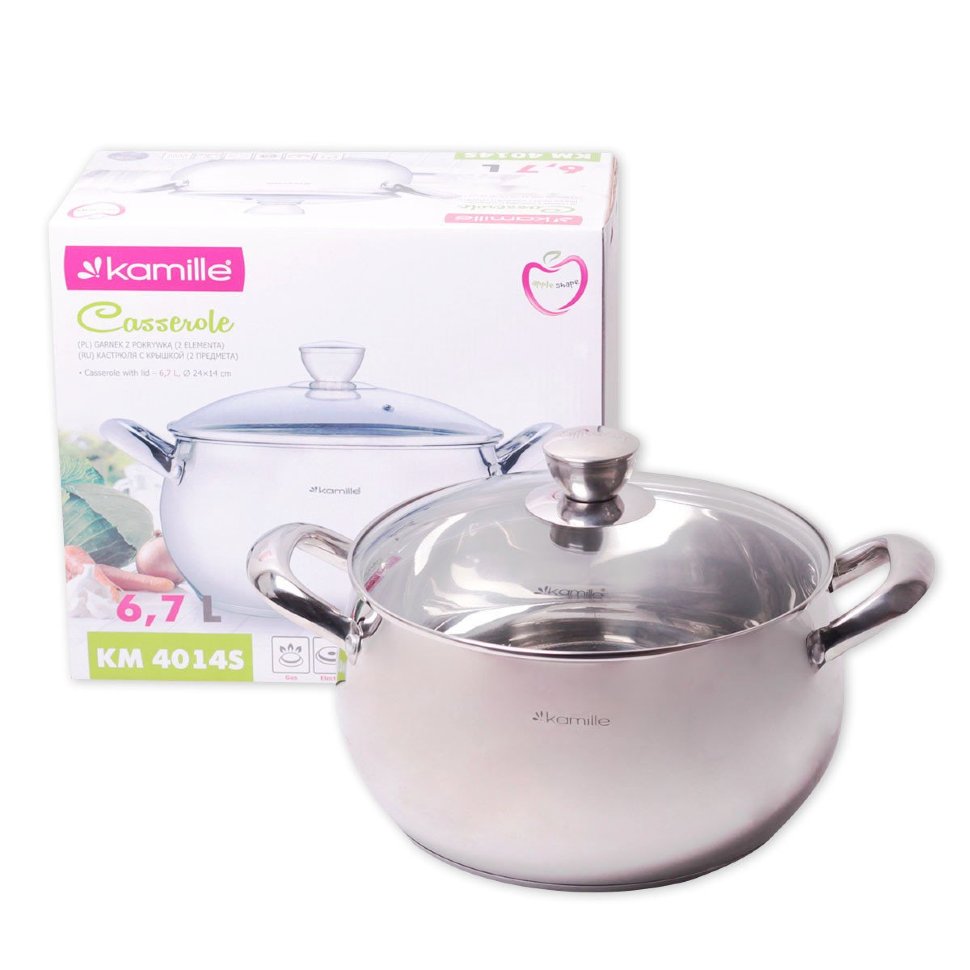 Кастрюля Kamille 4014S 6,7л
Кастрюля Kamille 4014S 6,7л