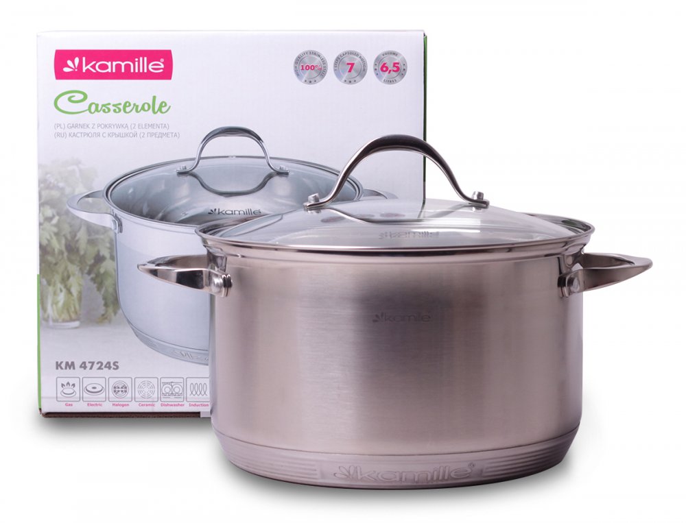 Кастрюля Kamille КМ4724 6,5л
Кастрюля Kamille КМ4724 6,5л